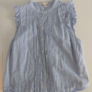 J. Crew Factory Linen Blend Sleeveless Tank Top